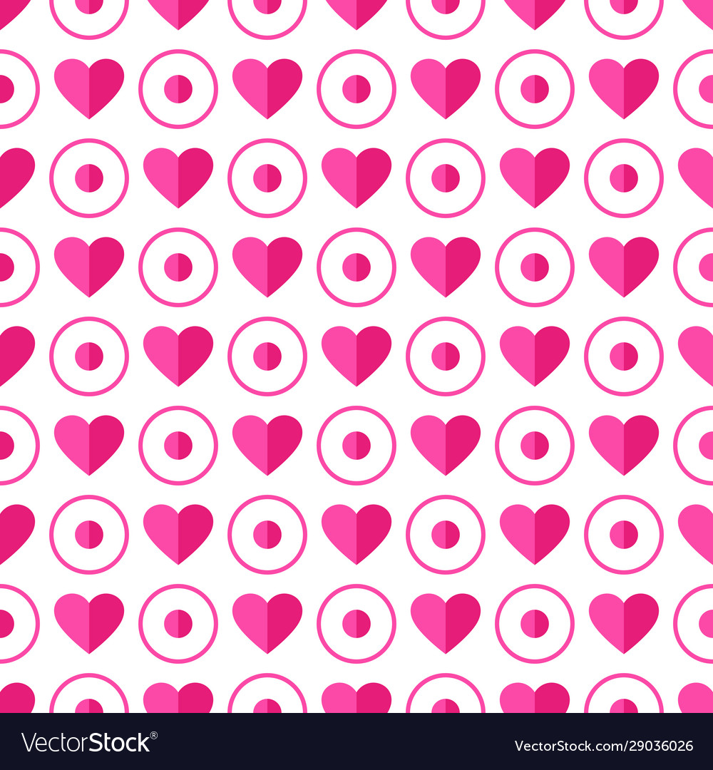 Heart seamless pattern love valentine day romantic