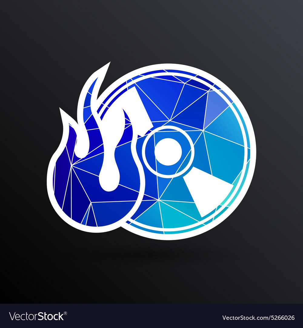 Icon computer disk recording abstract art audio
