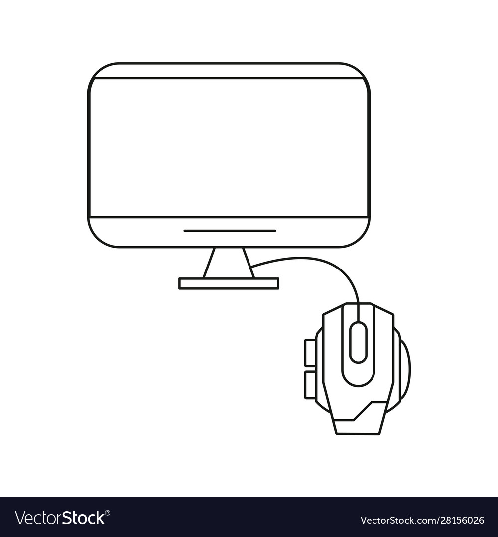 Tv display device with mouse computer
