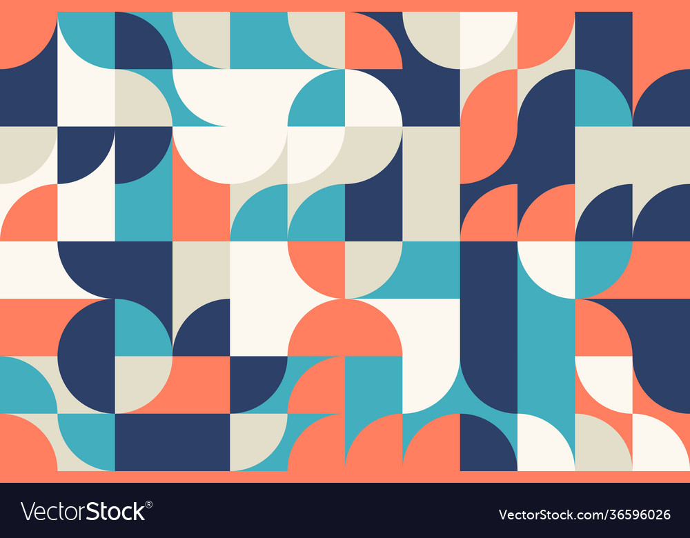 Warm colored circular pattern design vector image Warm colored circular pattern design