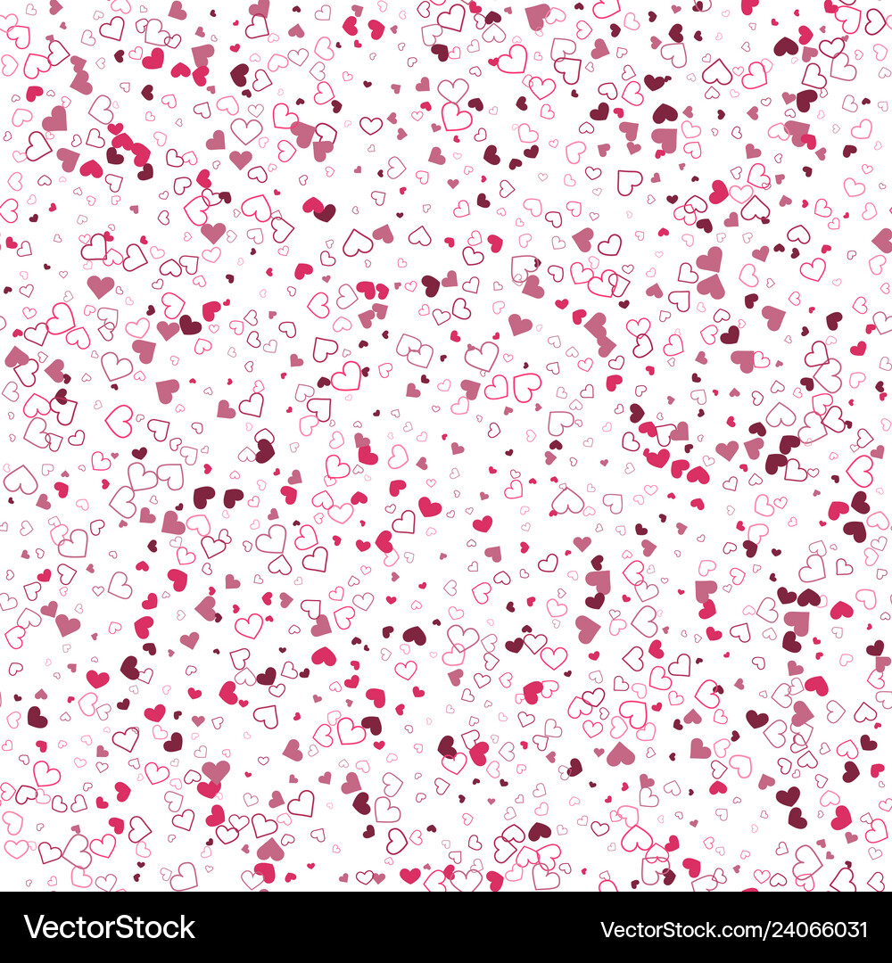 Abstract hearts seamless pattern Royalty Free Vector Image