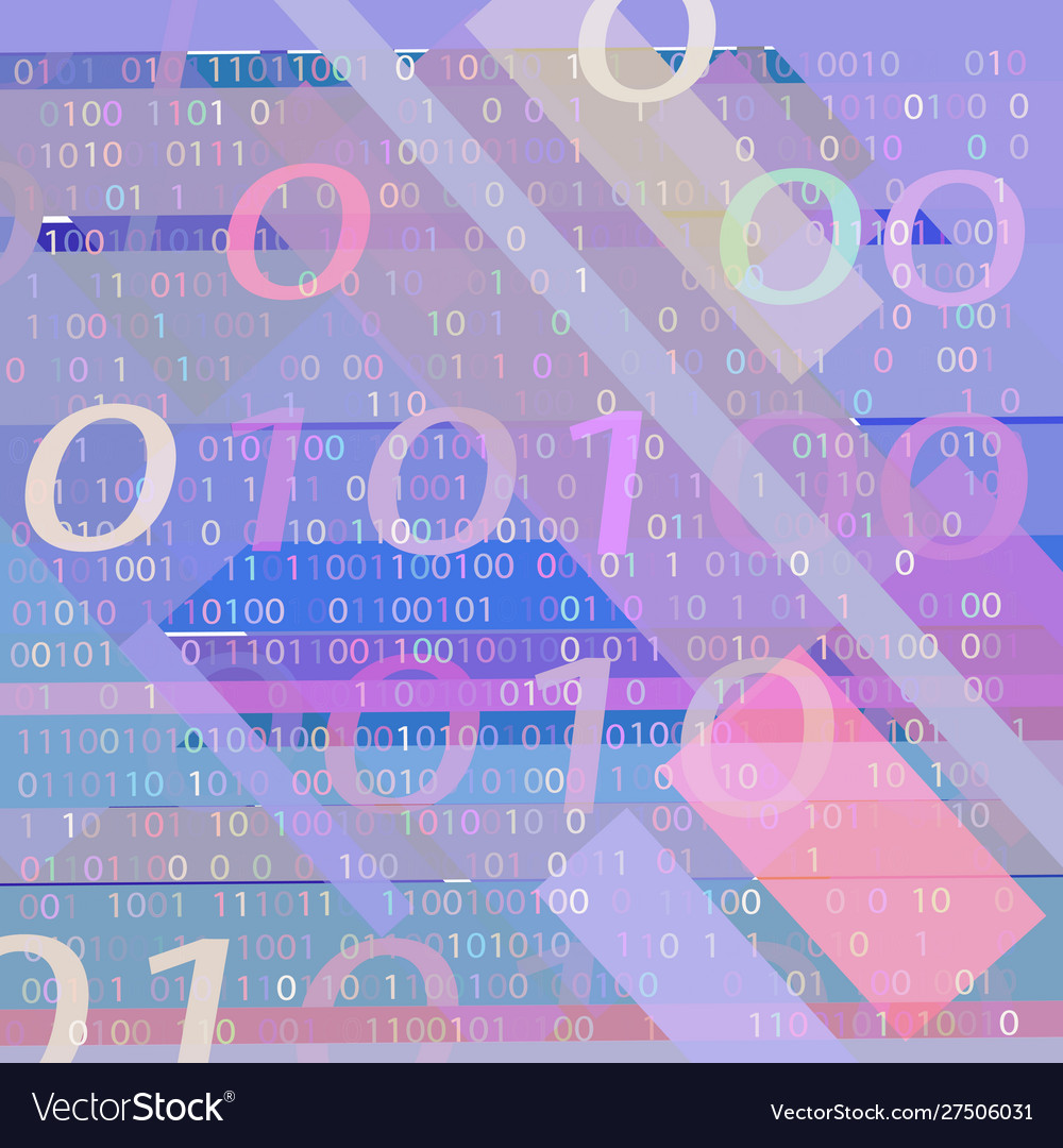 Binary code and geometric shapes