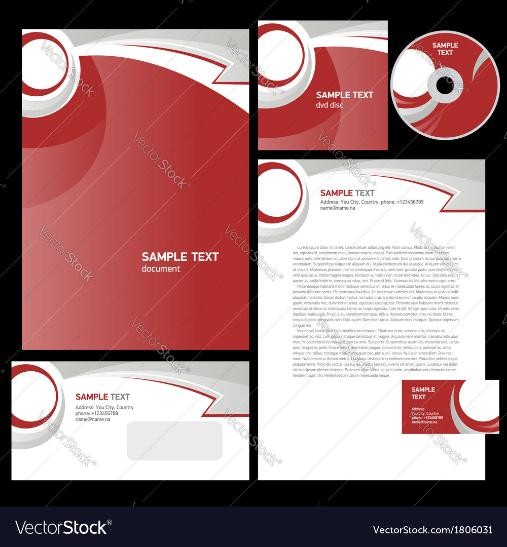 Corporate Identity Template Design abstrakter Pfeil