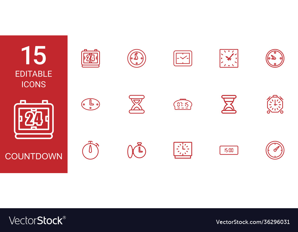 Countdown icons