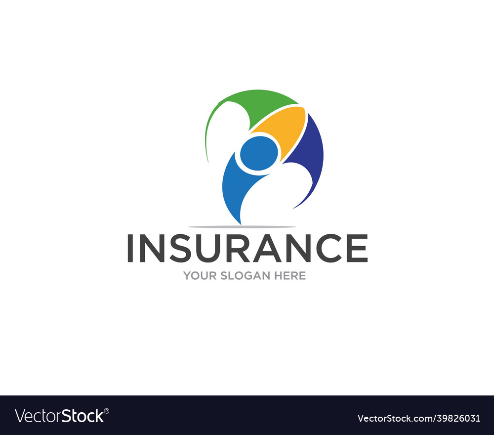 Insurance logo designs simple for medical Vector Image