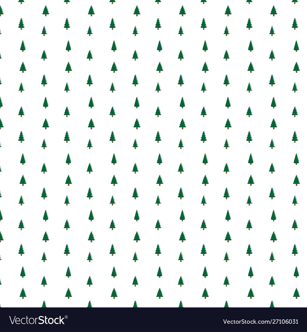 Pine tree pattern isolated on white background