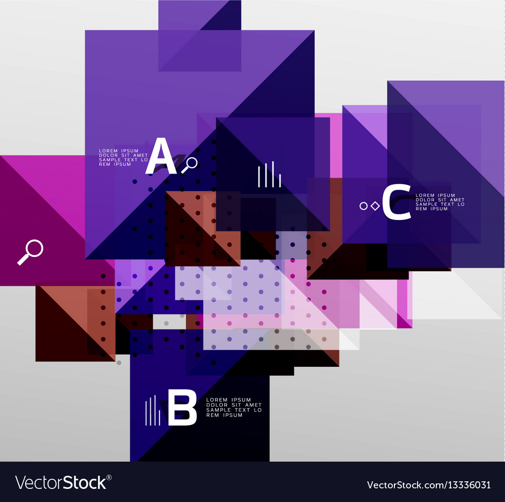 Repetition of overlapping color squares