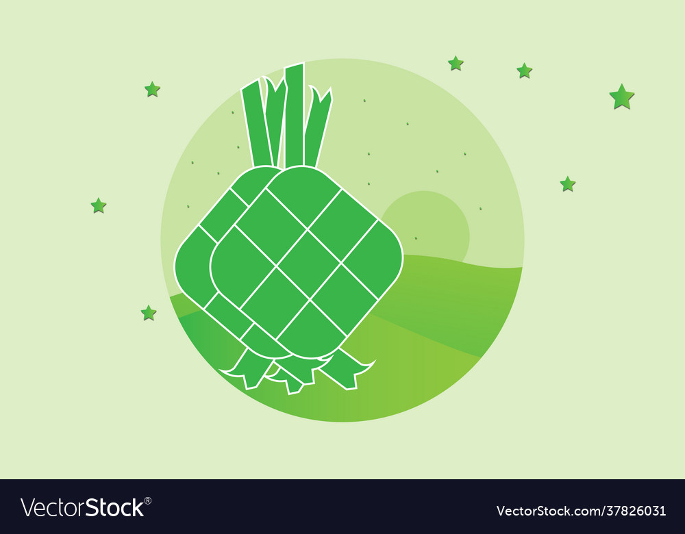 Simple green diamond design Royalty Free Vector Image