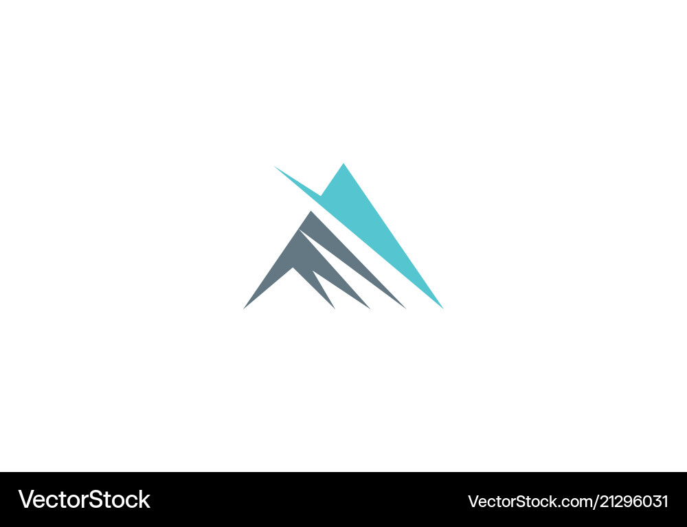 Triangle abstract logo Royalty Free Vector Image