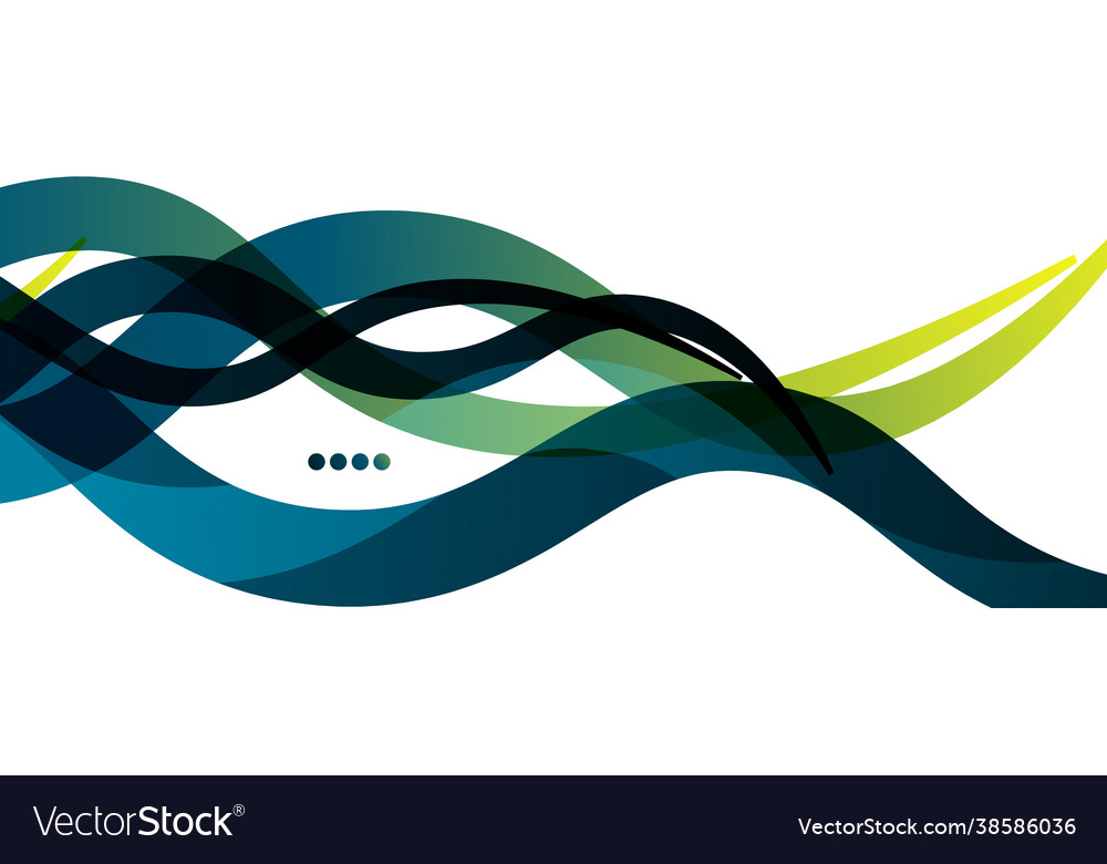 Abstract background - transparent overlapping wavy Vector Image Abstract background - transparent overlapping wavy