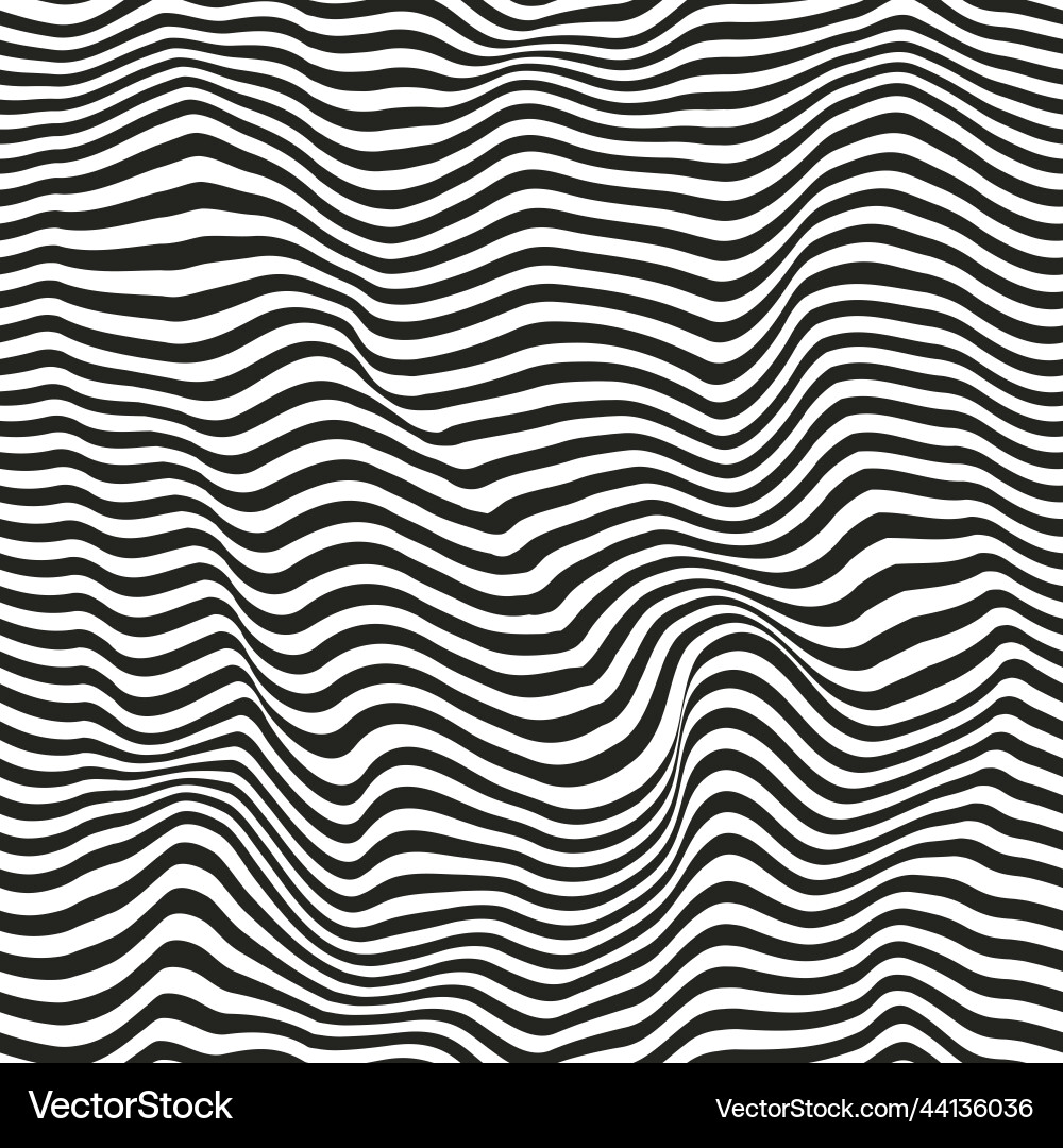 Black wave seamless pattern Royalty Free Vector Image