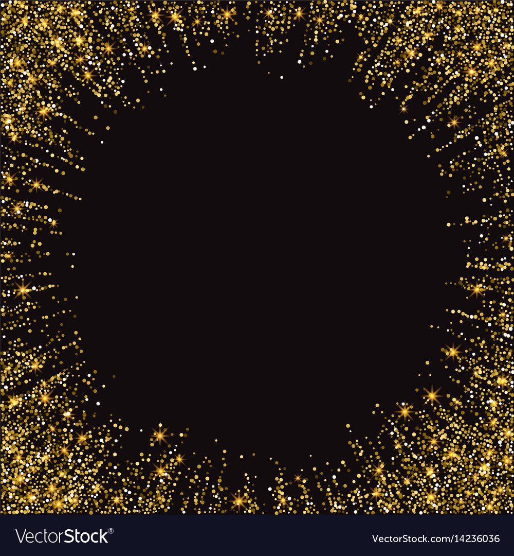 festive explosion of confetti gold glitter vector image