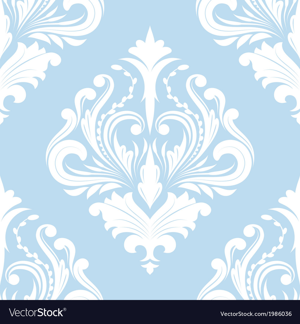 Pattern blue classic Royalty Free Vector Image