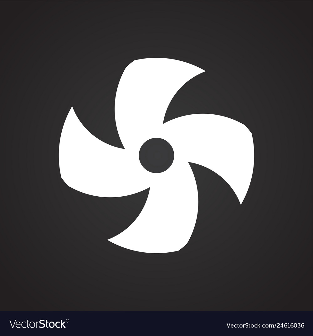 Propeller icon on background for graphic and web vector image Propeller icon on background for graphic and web