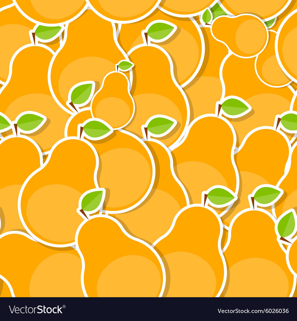 Seamless pattern background from pear