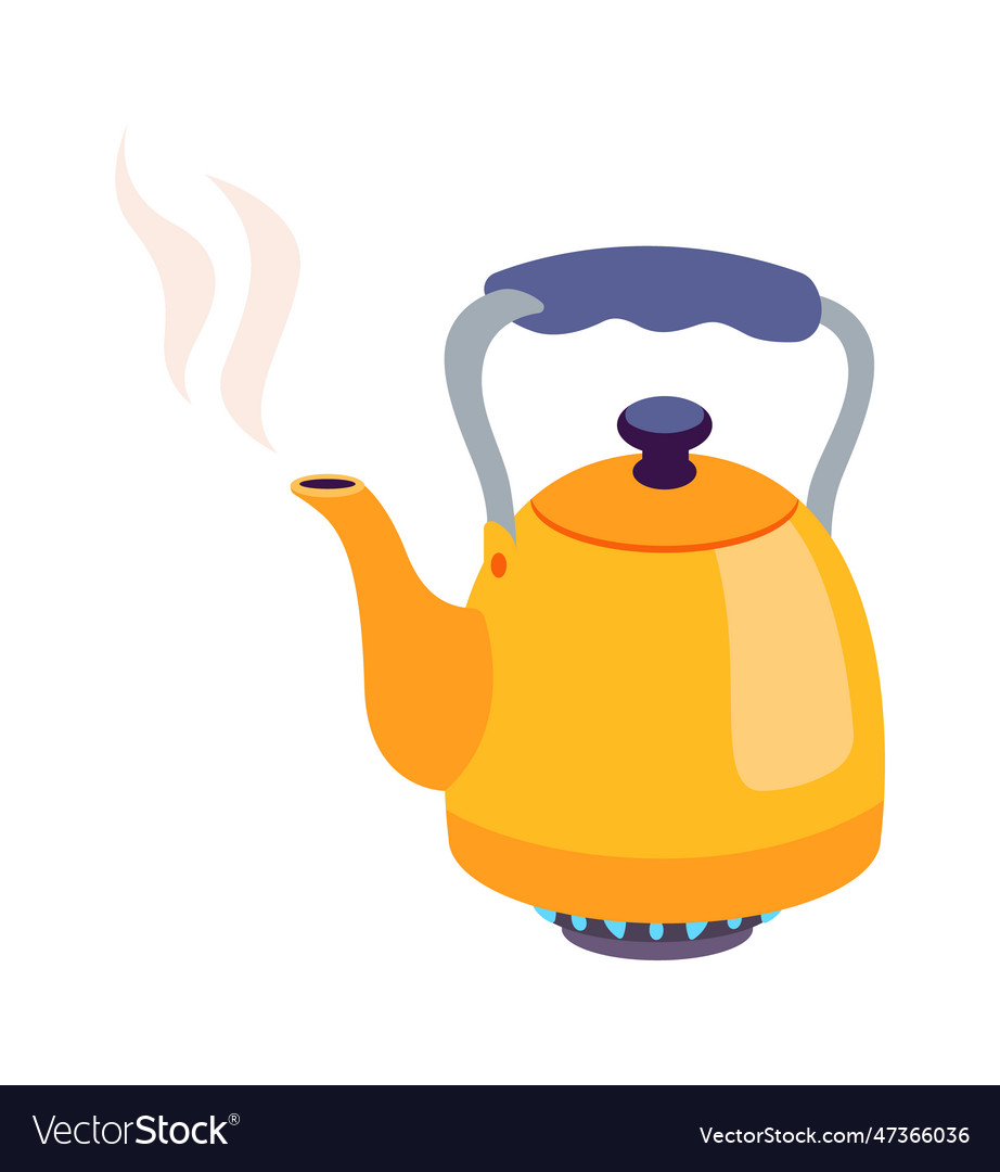 Teapot on burner