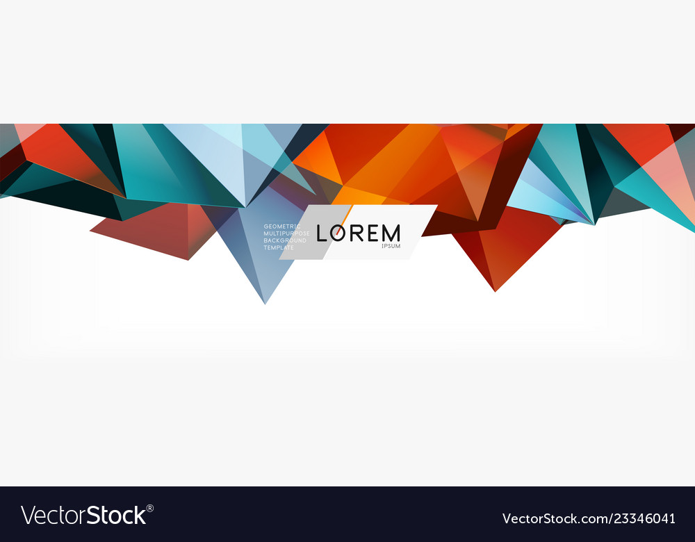 3d card on light backdrop abstract triangle