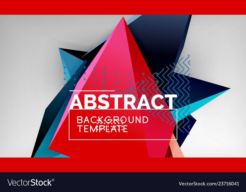 Abstract color triangles geometric background