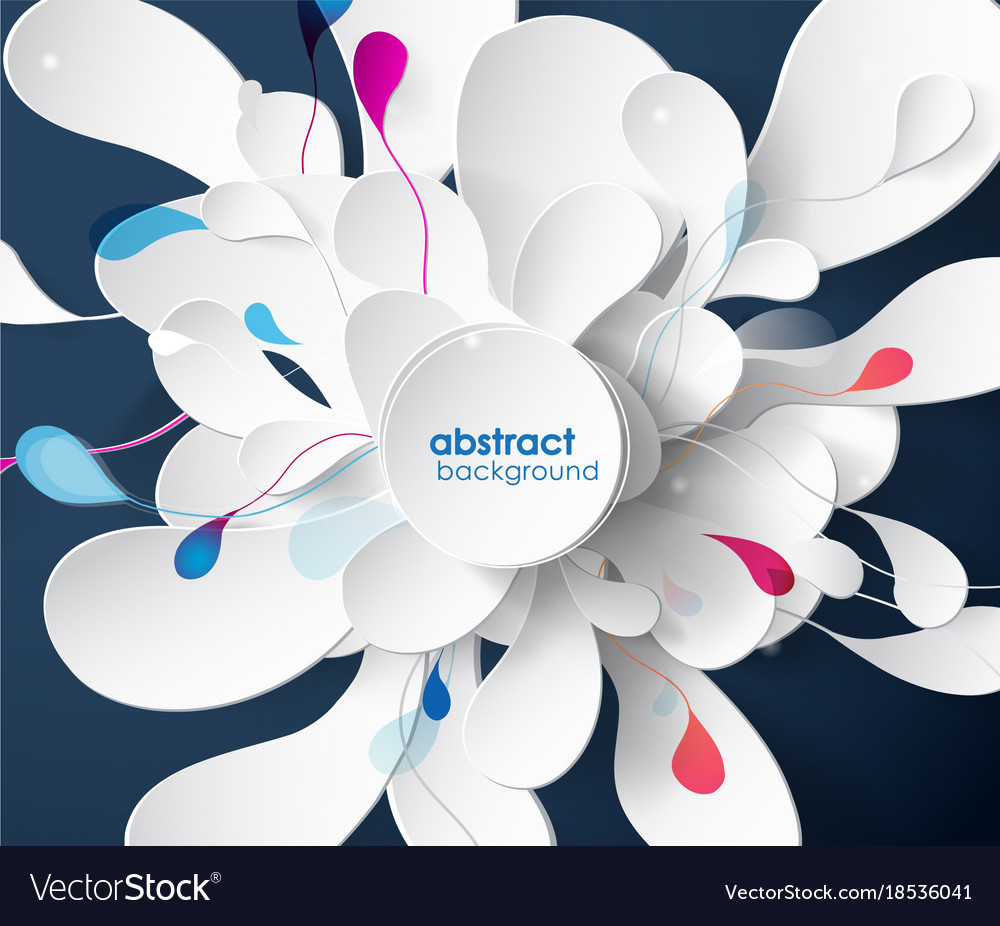 Abstract colored background with different shapes