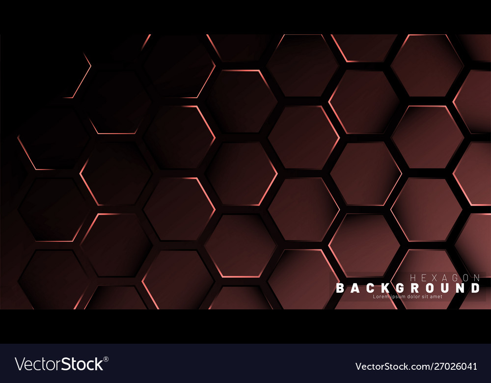 Abstract hexagon gradient colorful light pattern vector image Abstract hexagon gradient colorful light pattern
