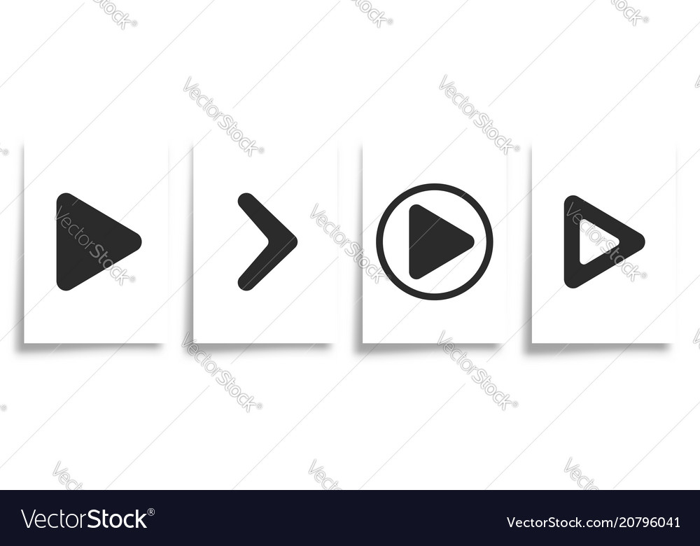 Arrows sign template set vector image Arrows sign template set