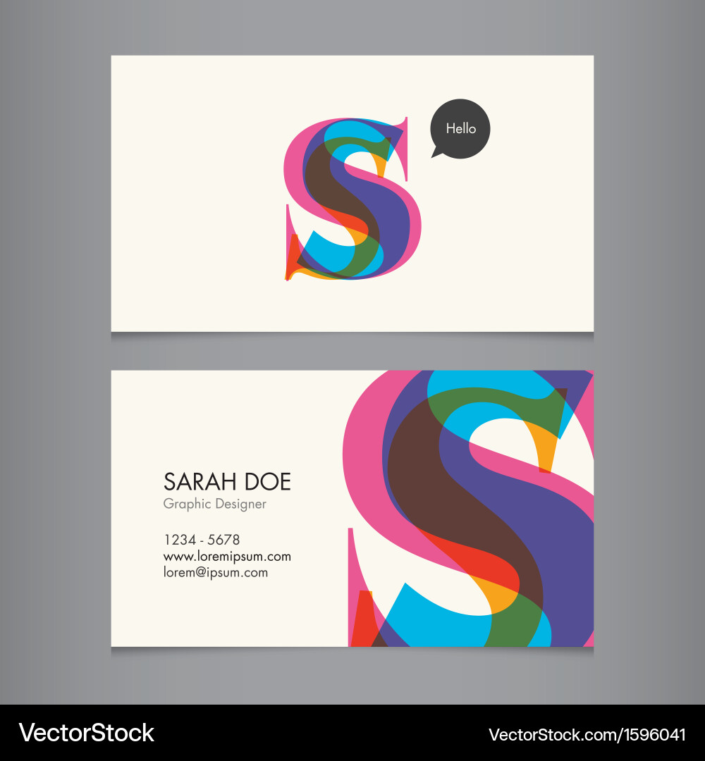 s business card
