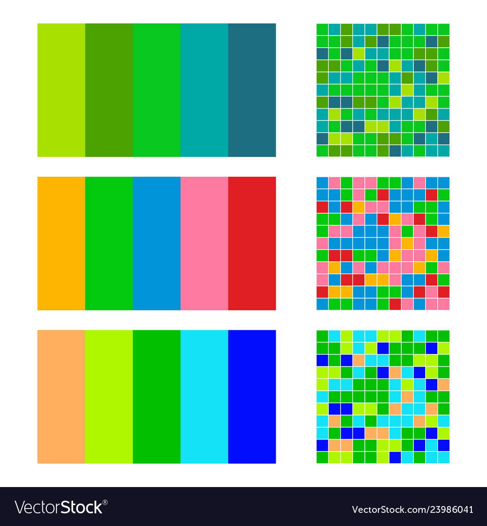 Color palette set background harmony combos