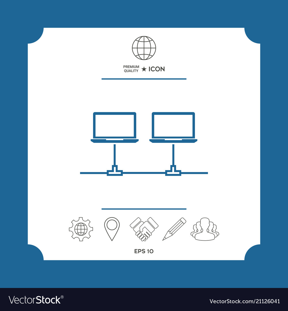 Computer network icon