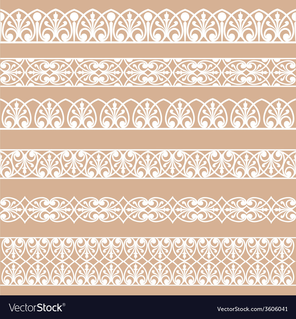 Delicate White Lace Borders