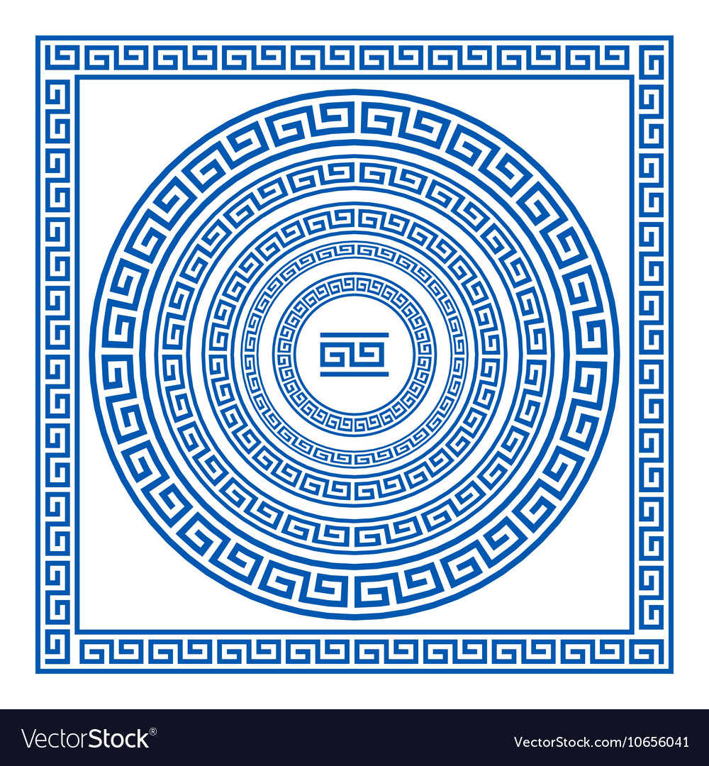 Greek Meander Pattern Elements