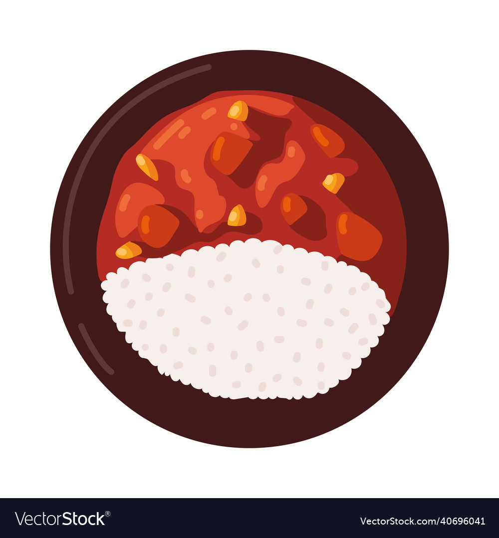 Rice and chinese soup