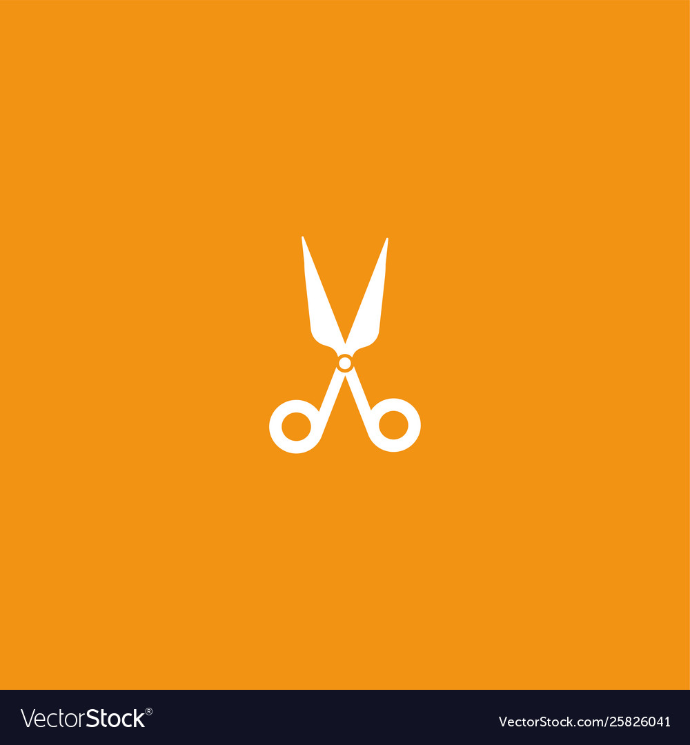 Scissors icon isolated