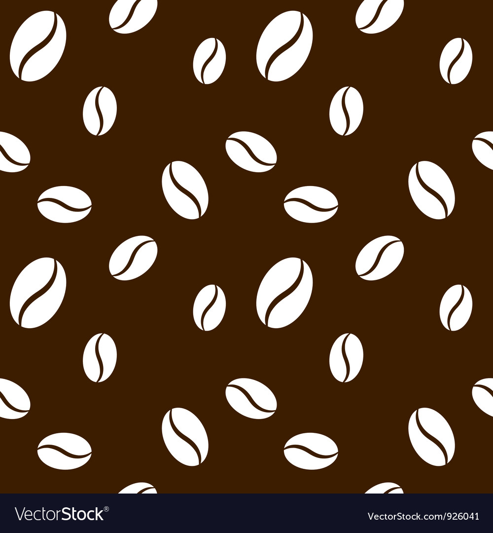 Seamless coffee beans background