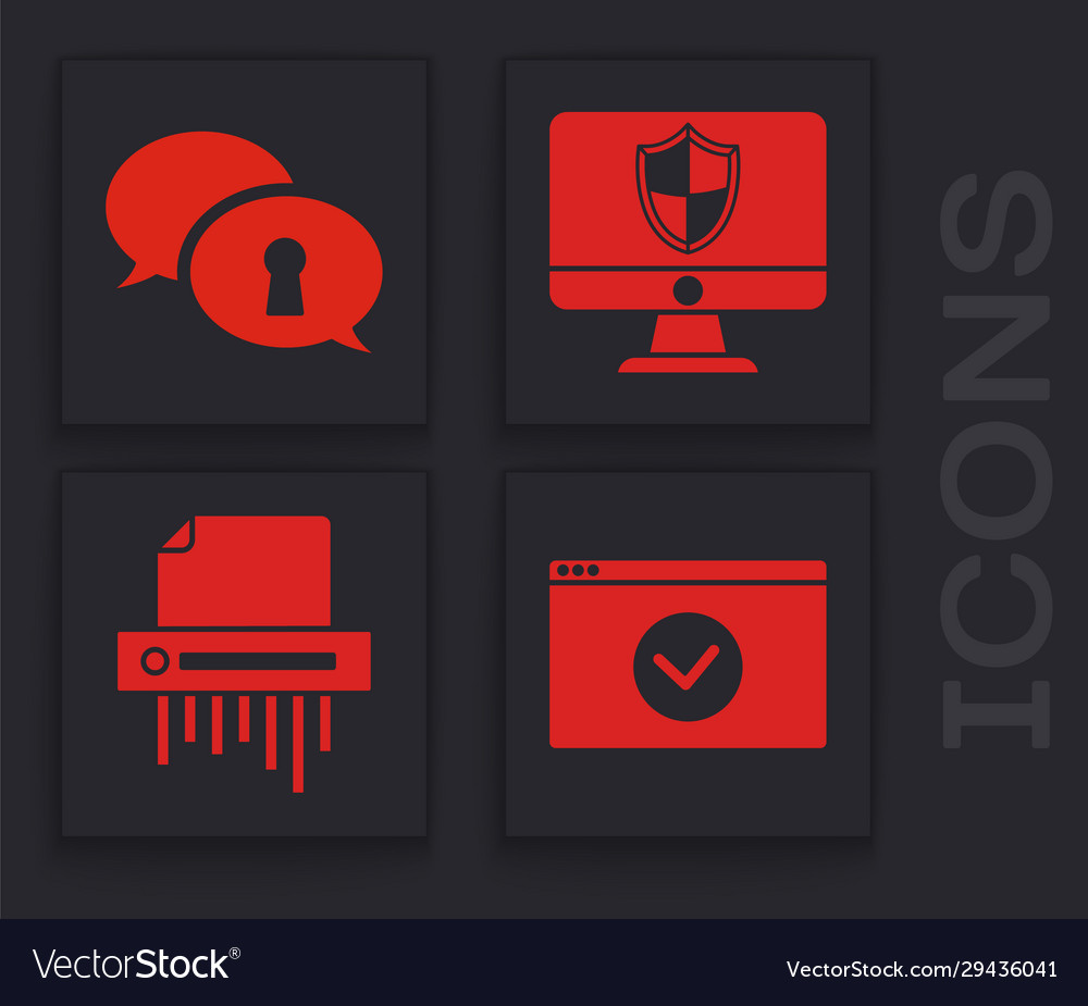 Set secure your site with https ssl protection vector image Set secure your site with https ssl protection