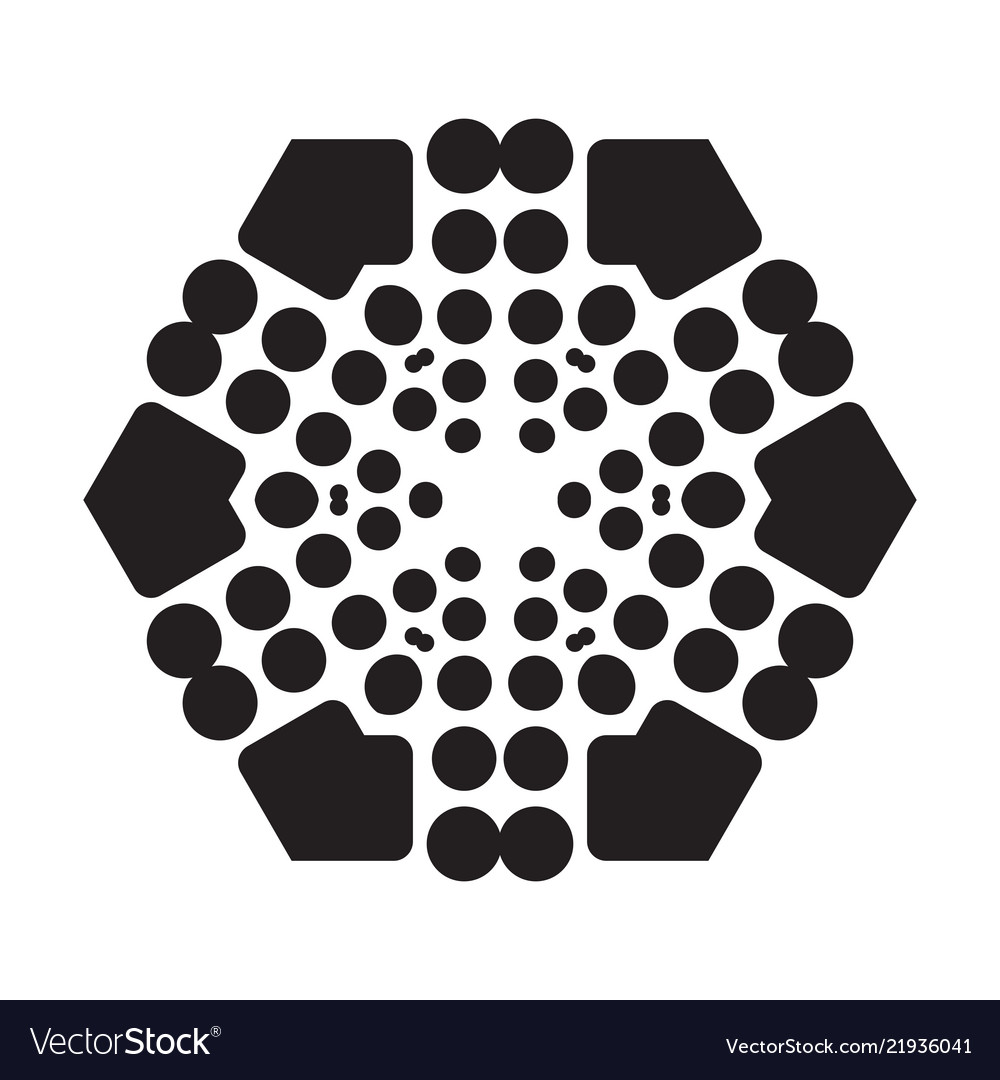Simple snowflake icon isolated on white background Vector Image Simple snowflake icon isolated on white background