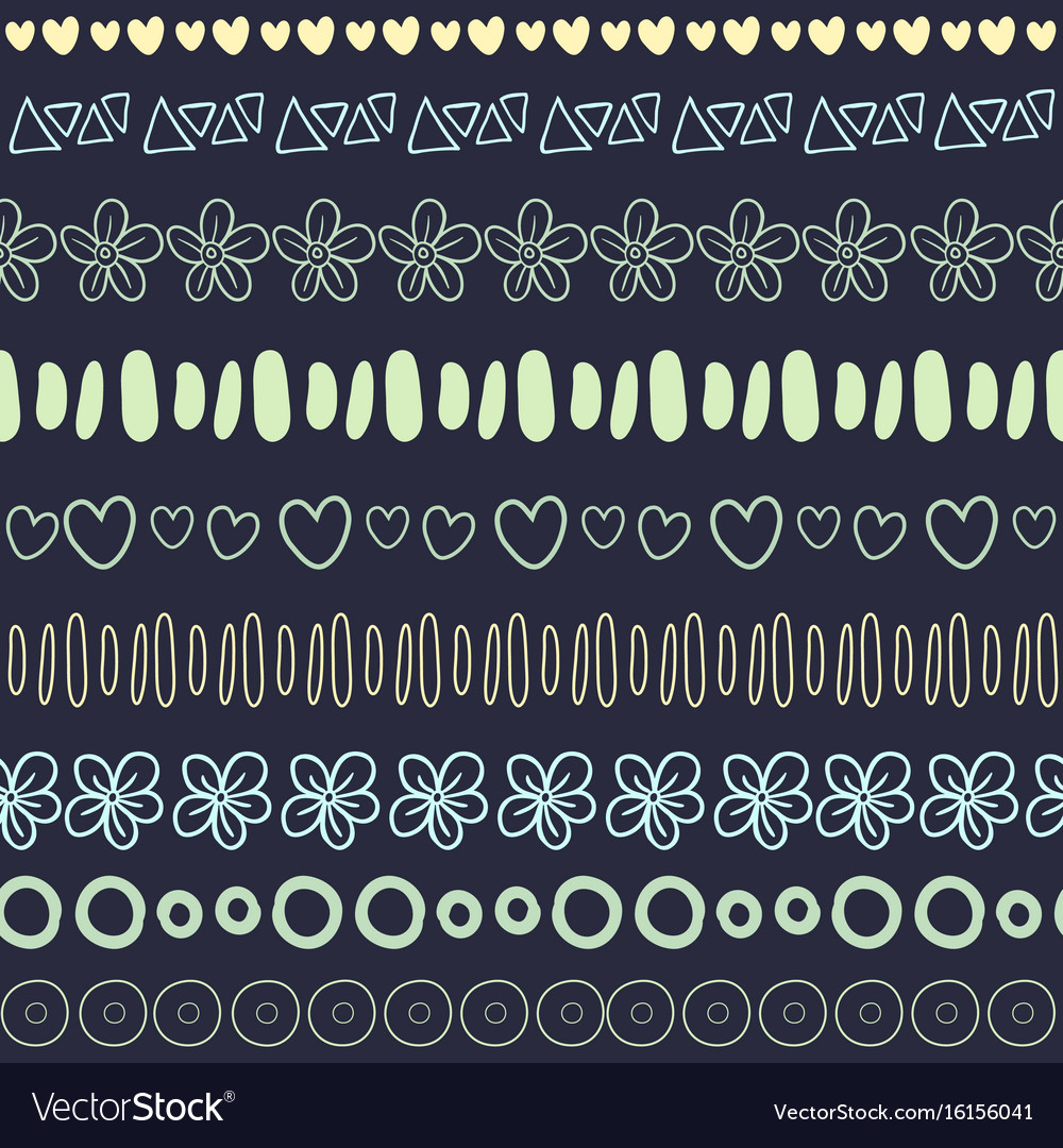 Textile seamless pattern on dark background