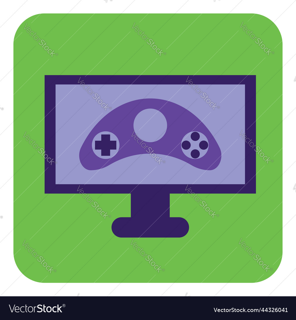 Video game with controller on a white background