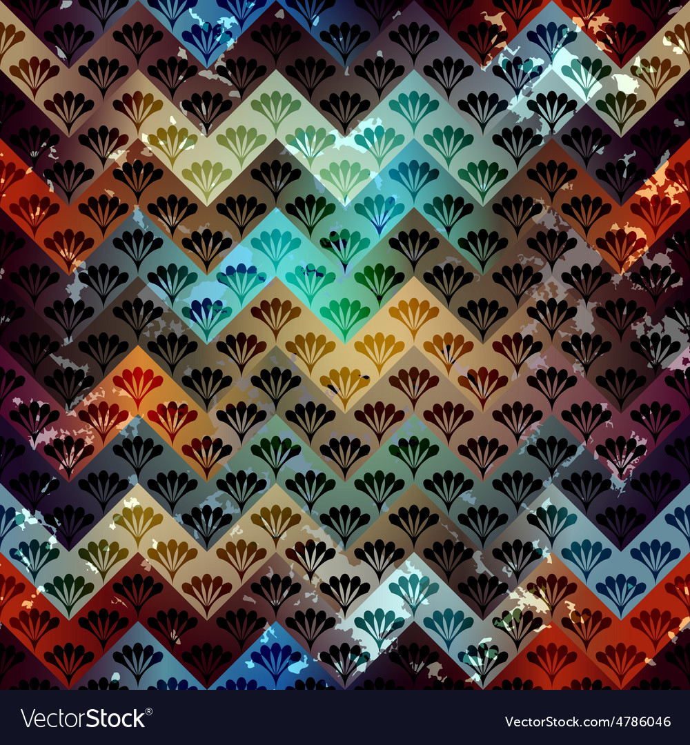 Abstract geometric pattern with chevrones