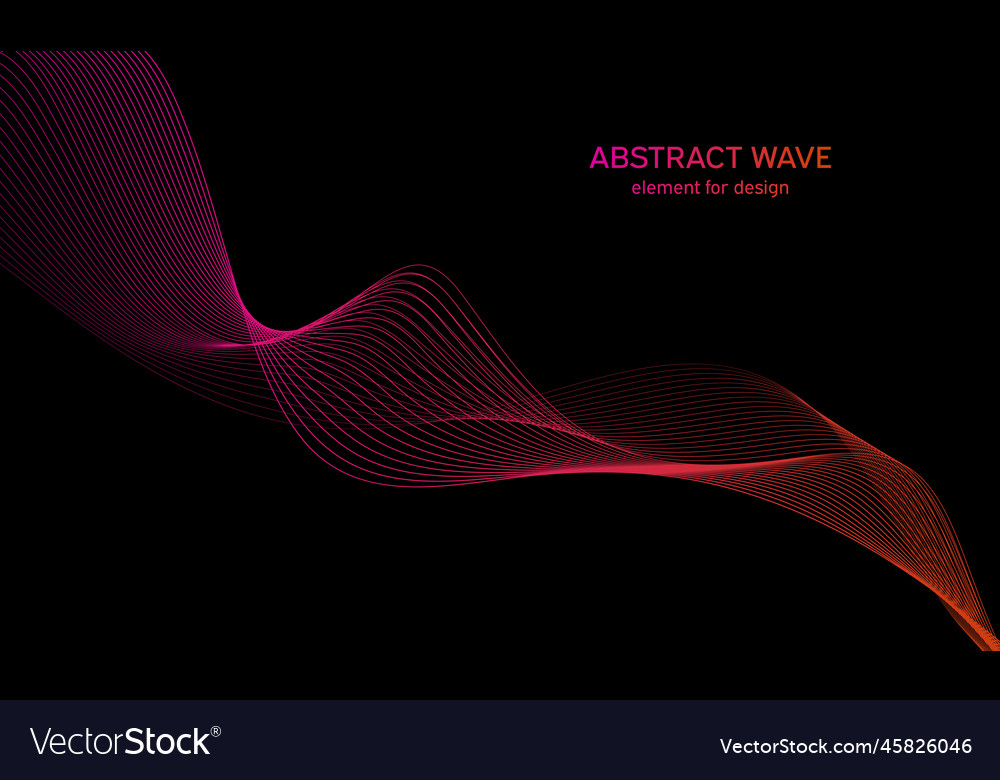 Abstract wave element for design digital Vector Image