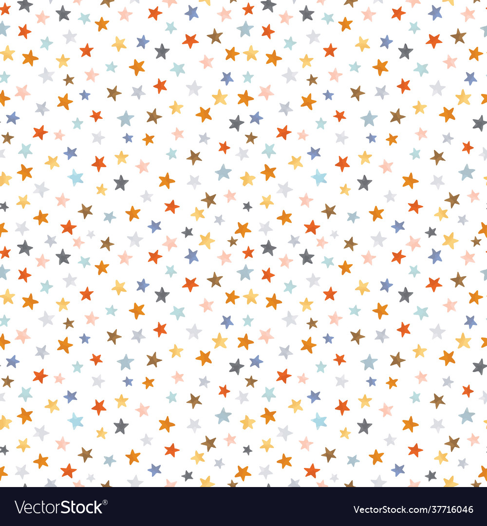 Beautiful seamless pattern with watercolor Vector Image