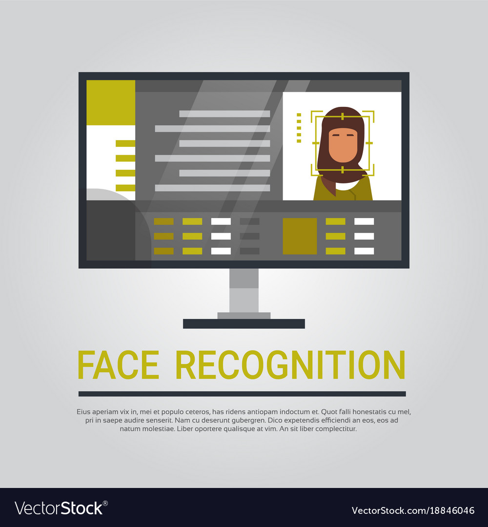 Face recognition technology computer scanning