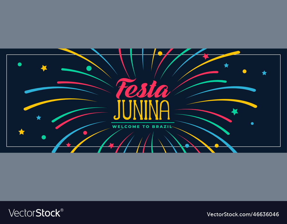 Festa junina Farben Banner Design Vector Image Festa junina Farben Banner Design