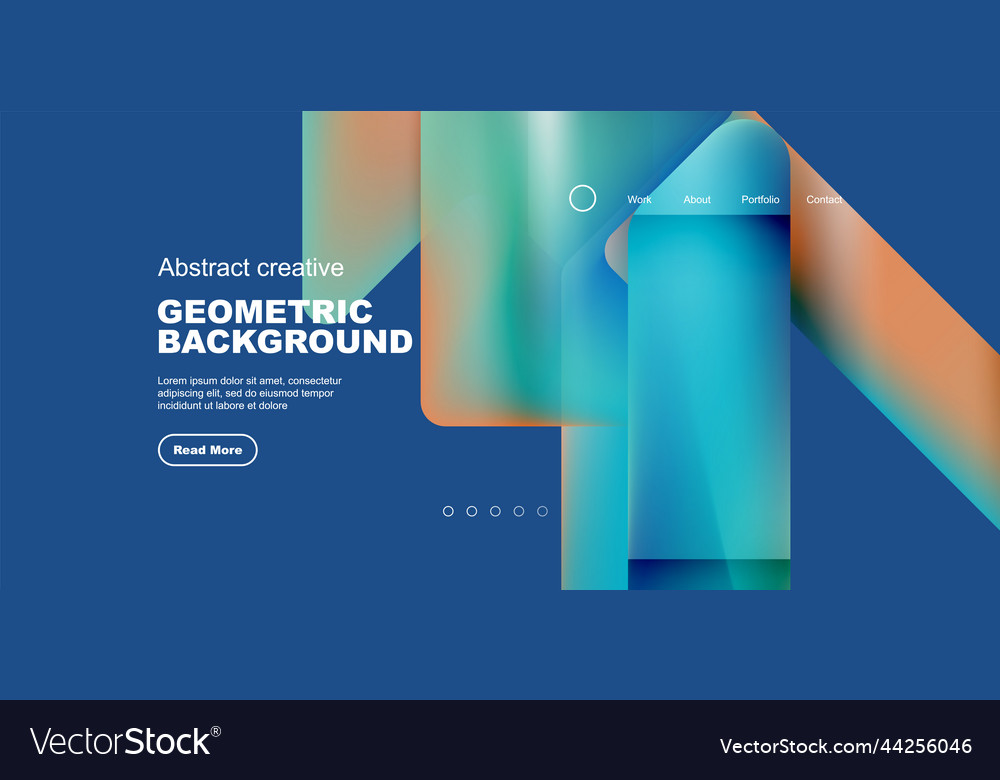 Fluid gradient triangles landing page background