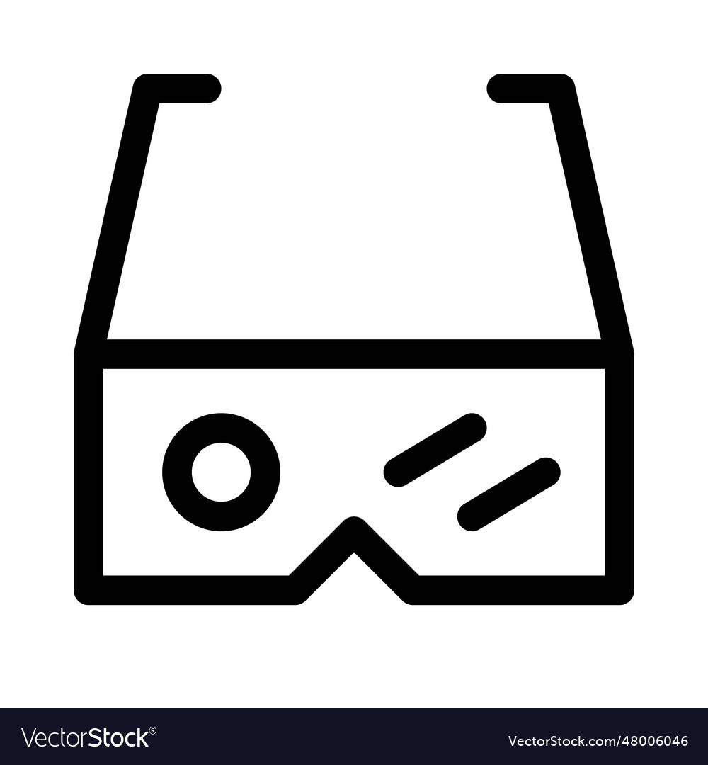 Innovative eyewear with a unique design Royalty Free Vector