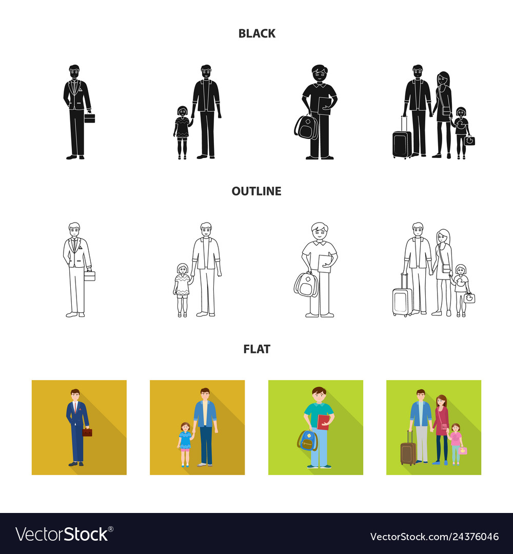 Isolated object of character and avatar symbol vector image Isolated object of character and avatar symbol