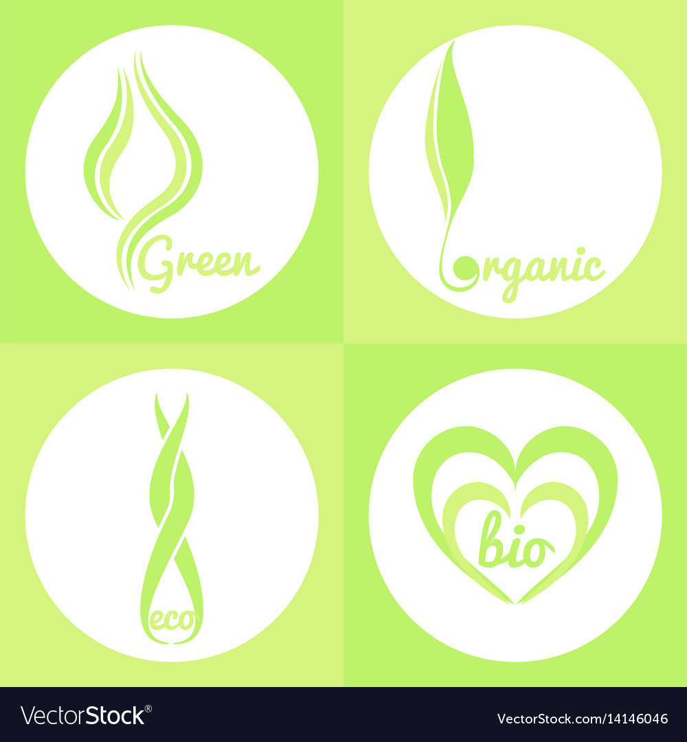 Organic green signs