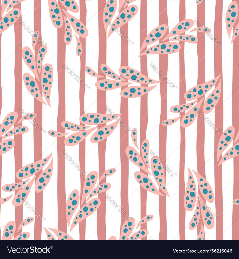 Seamless random pattern with pink abstract nature