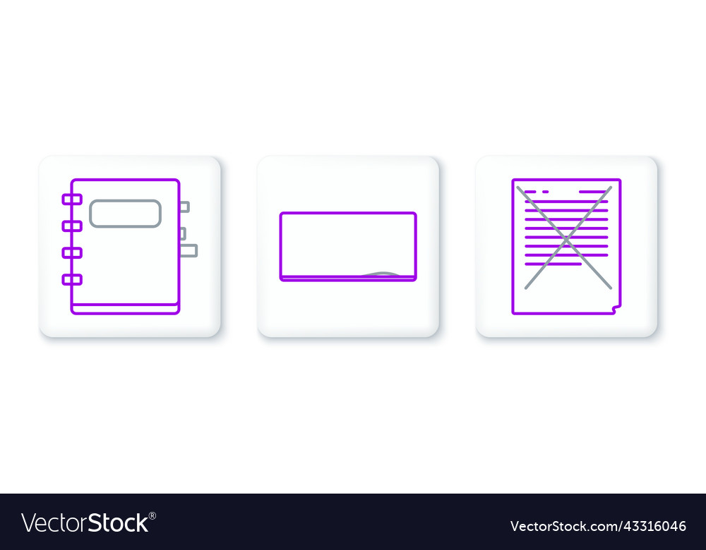 Set line exam paper with incorrect answers survey vector image Set line exam paper with incorrect answers survey