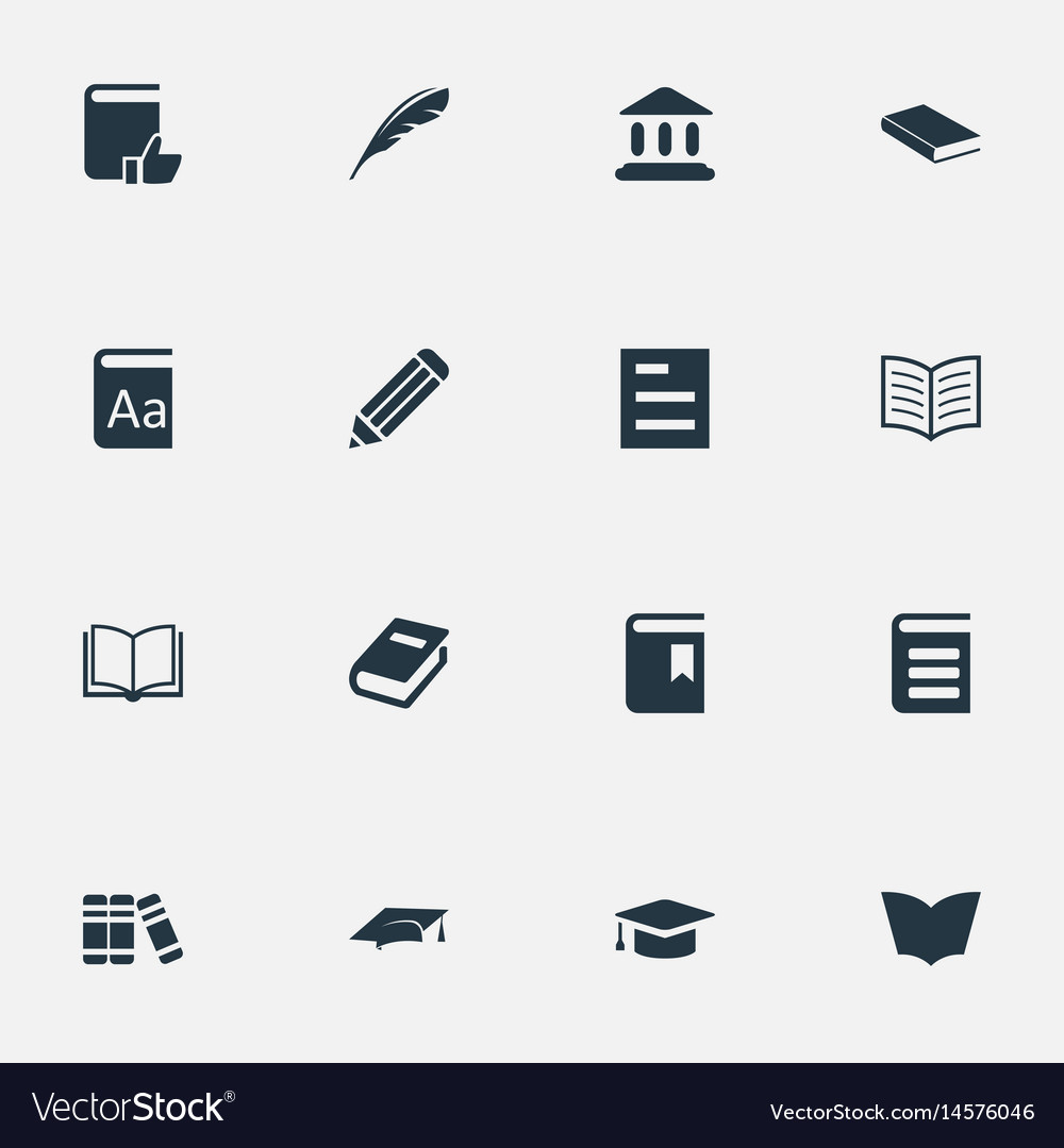 Set of simple knowledge icons