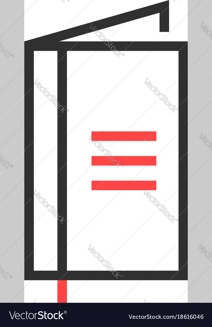 Thin line black simple notebook icon